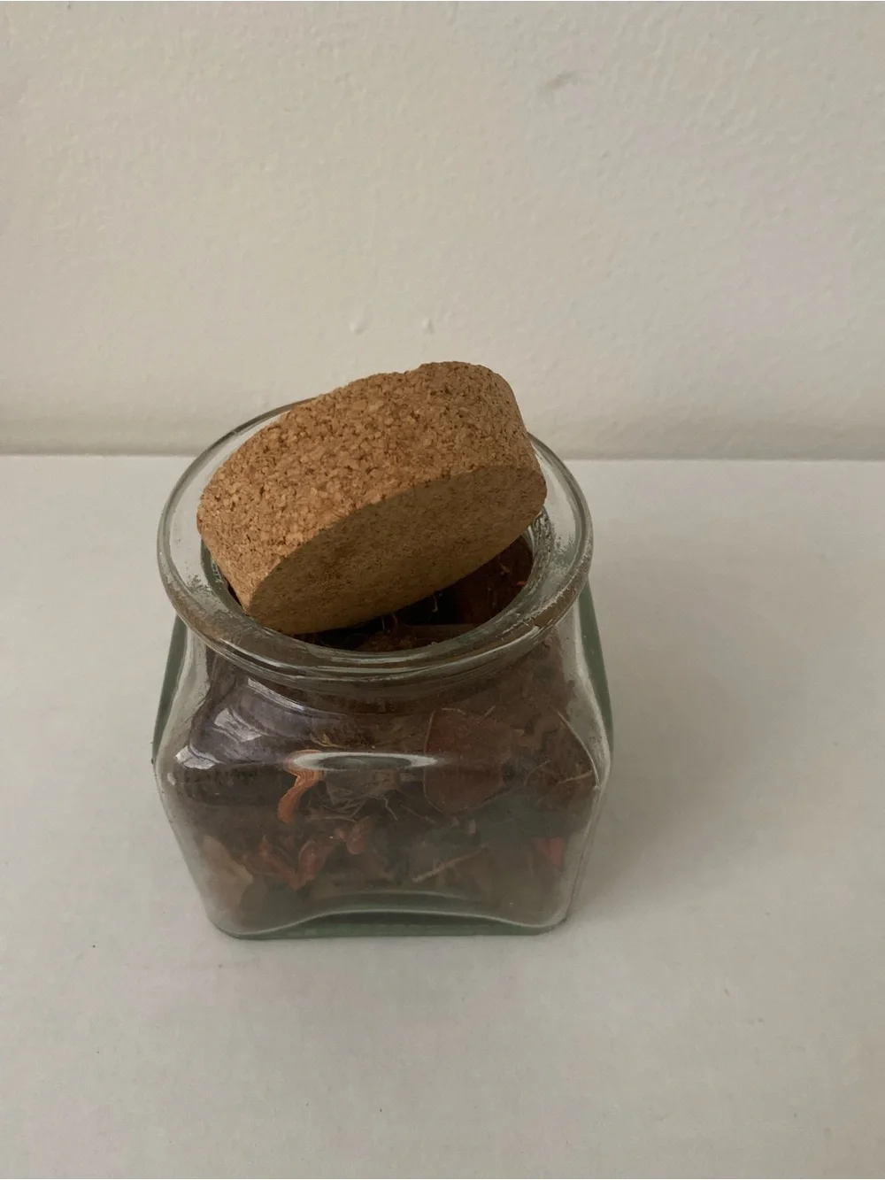 Cork-Top Glass Jar with Brown Potpourri - Home Accents